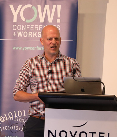 John Viner speaking at YOW! Conference